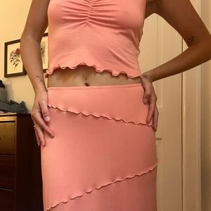 Cute, girly tank & skirt set